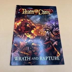 Warhammer REALM OF CHAOS Wrath And Rapture Rulebook 2018 Games Workshop 40K